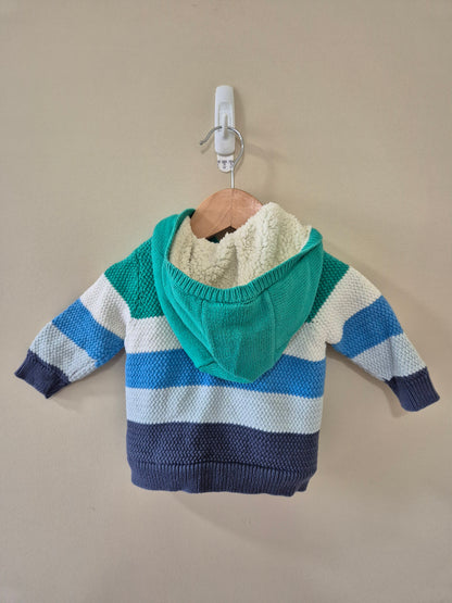 Sprout Fleeced Knitted Jumper Size 000