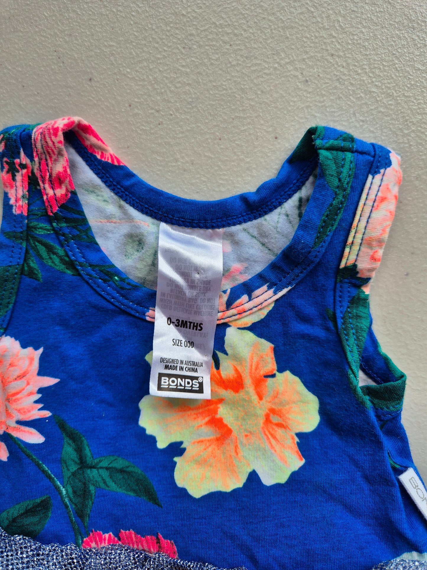 Bonds Floral Bodysuit Tutu Dress Size 000