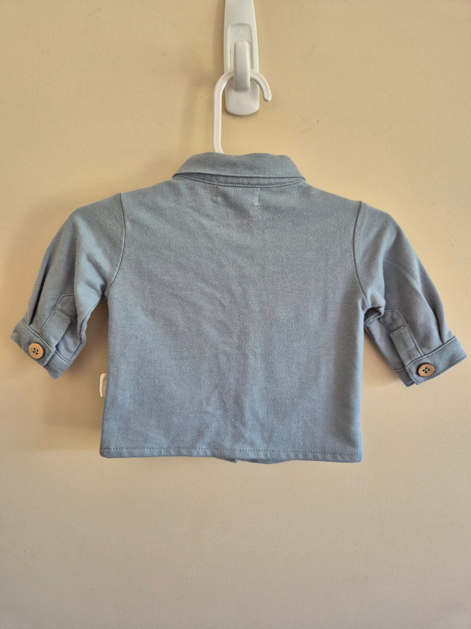 Rabbit + Bear Long Sleeve Button Up Shirt Size 000