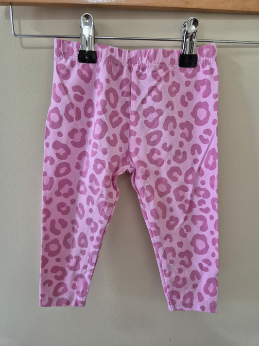 Sprout Cheetah Pink Leggings Size 0