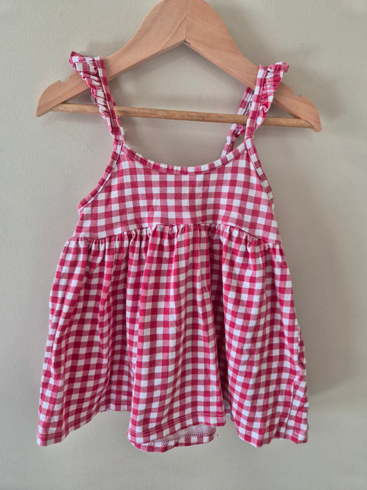 Red Gingham Top - Size 1