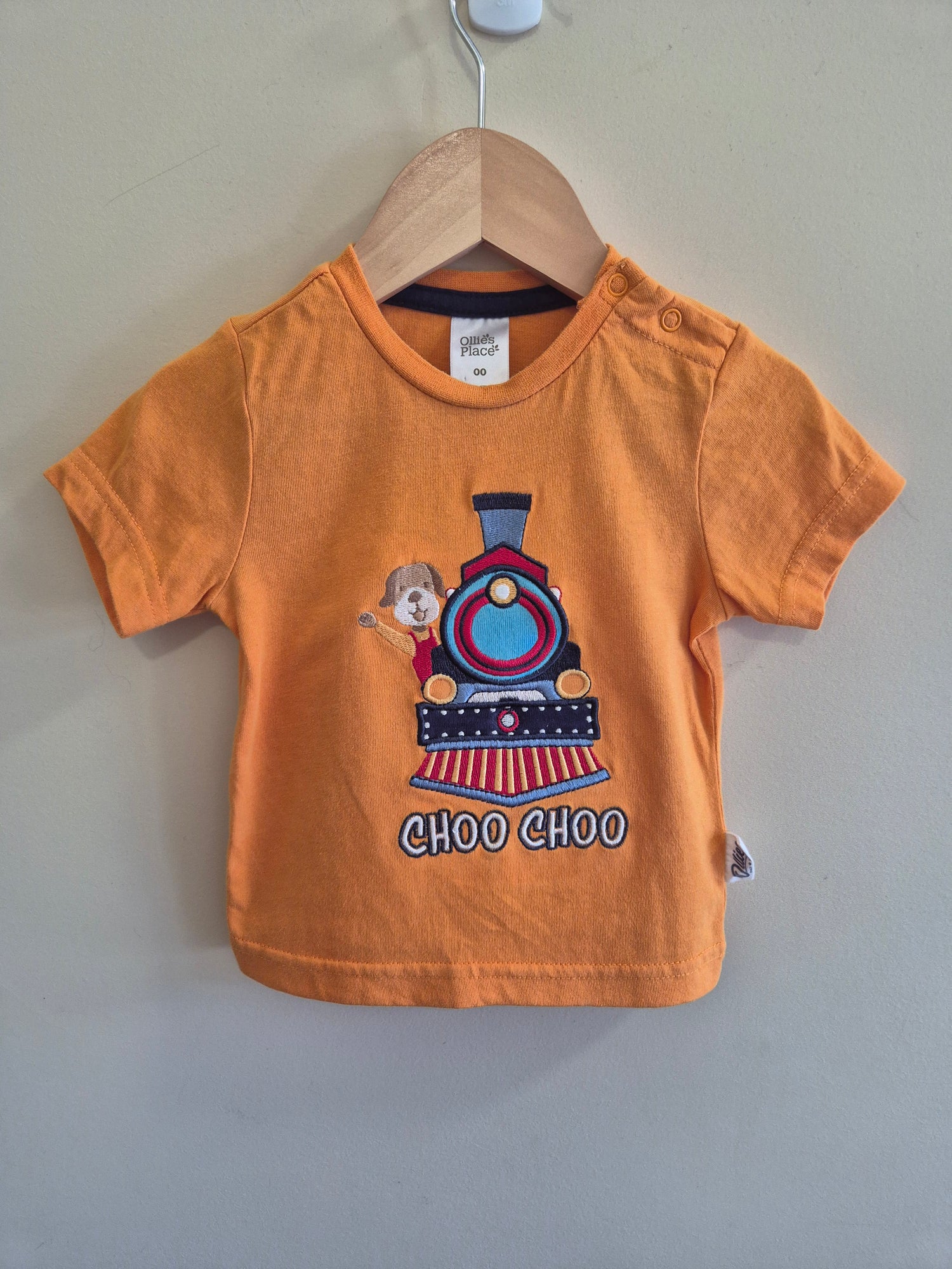 Ollies Place Shirt "Choo Choo" Size 00