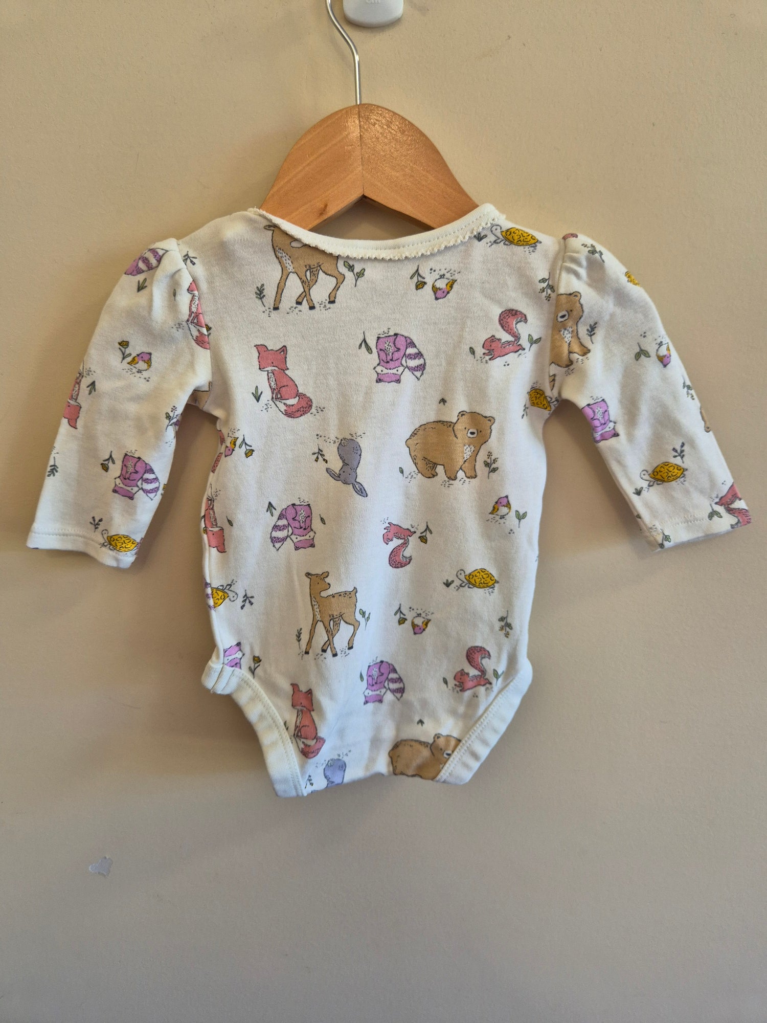 Target Forest Animals Long Sleeve Bodysuit Size 000