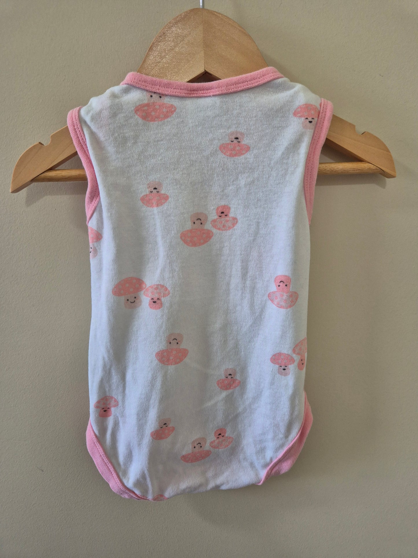 Pink Mushroom Bodysuit - 00🍄