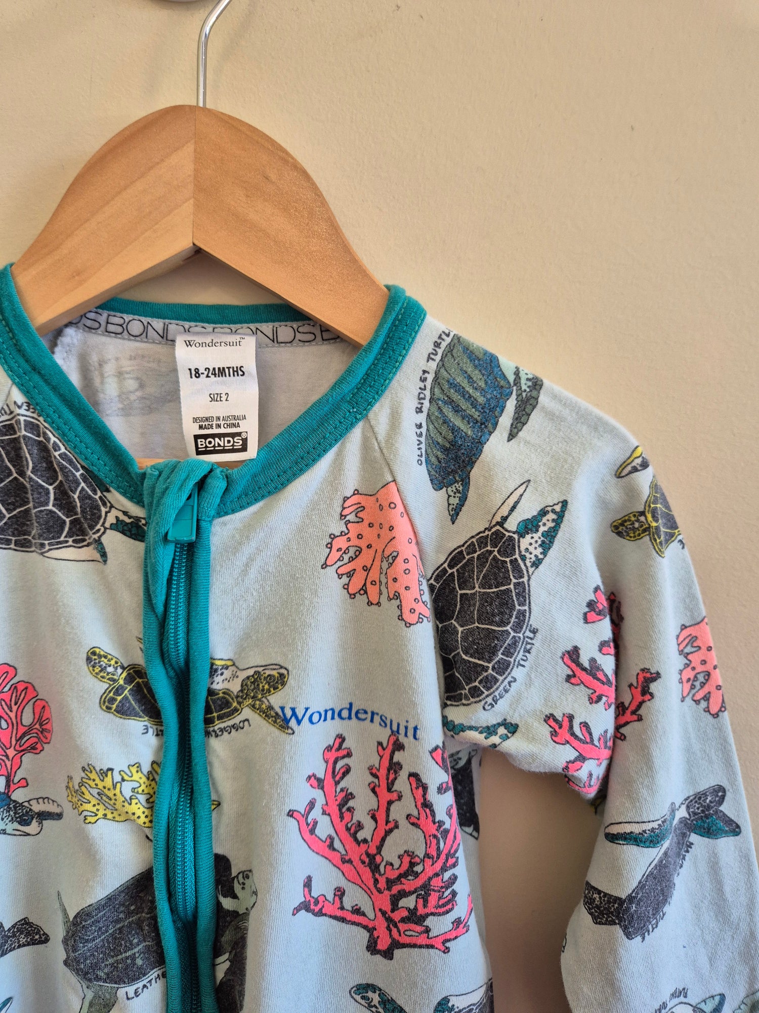 Bonds Turtle Reef Wondersuit Size 2