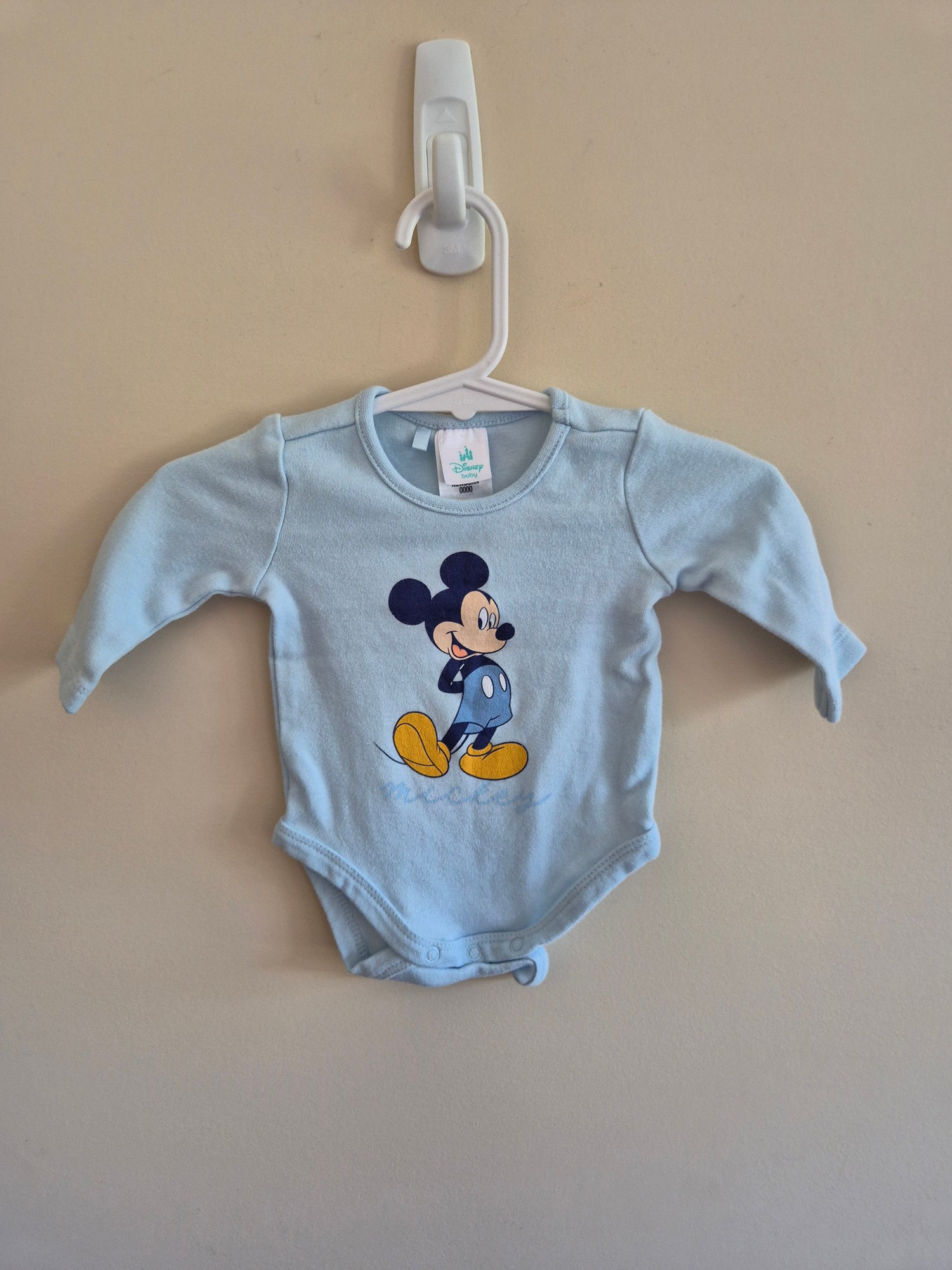 Mickey Mouse Long Sleeve Bodysuit Size 0000