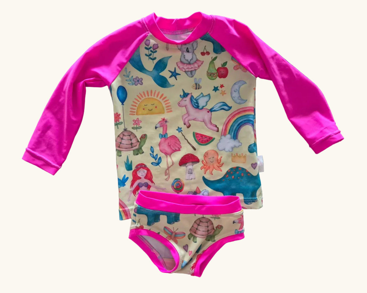 Hand Made Two Piece Swimwear Size 2