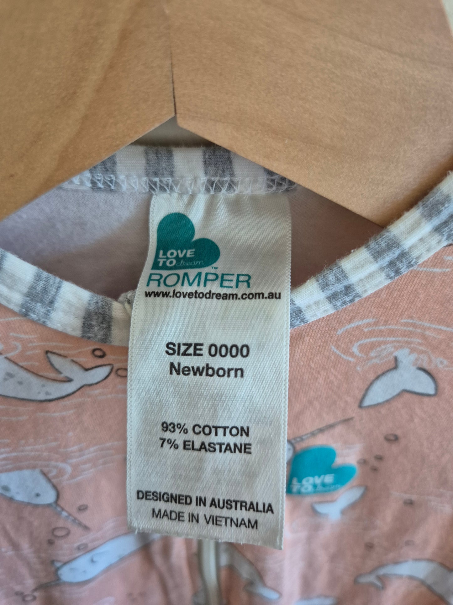 Love To Dream Narwhal Romper Size 0000