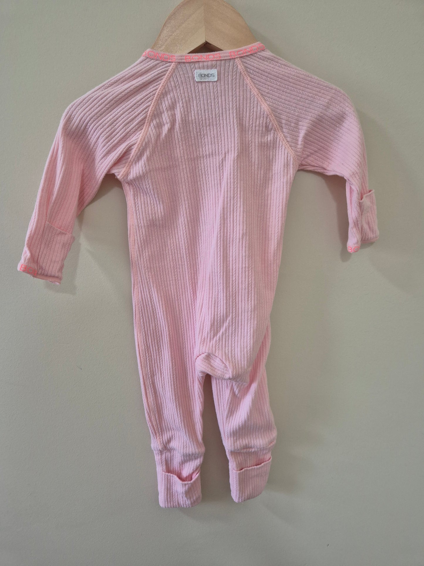 Pink BONDS Cozysuit - Size 000