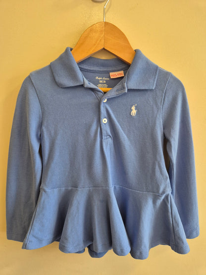 Ralph Lauren Long Sleeve Polo Shirt Size 2