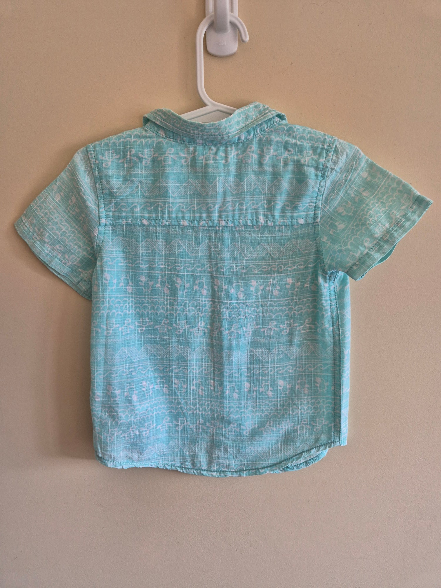 Pumpkin Patch Light Blue Button Up Shirt Size 1