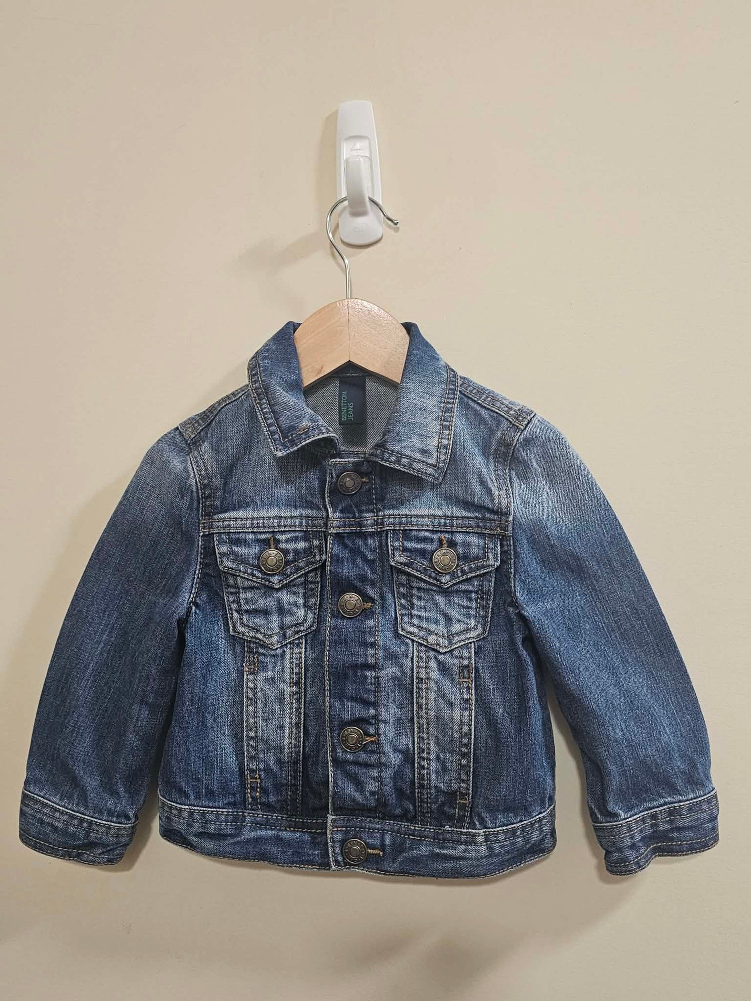 Benetton Jeans Denim Jacket Size 1