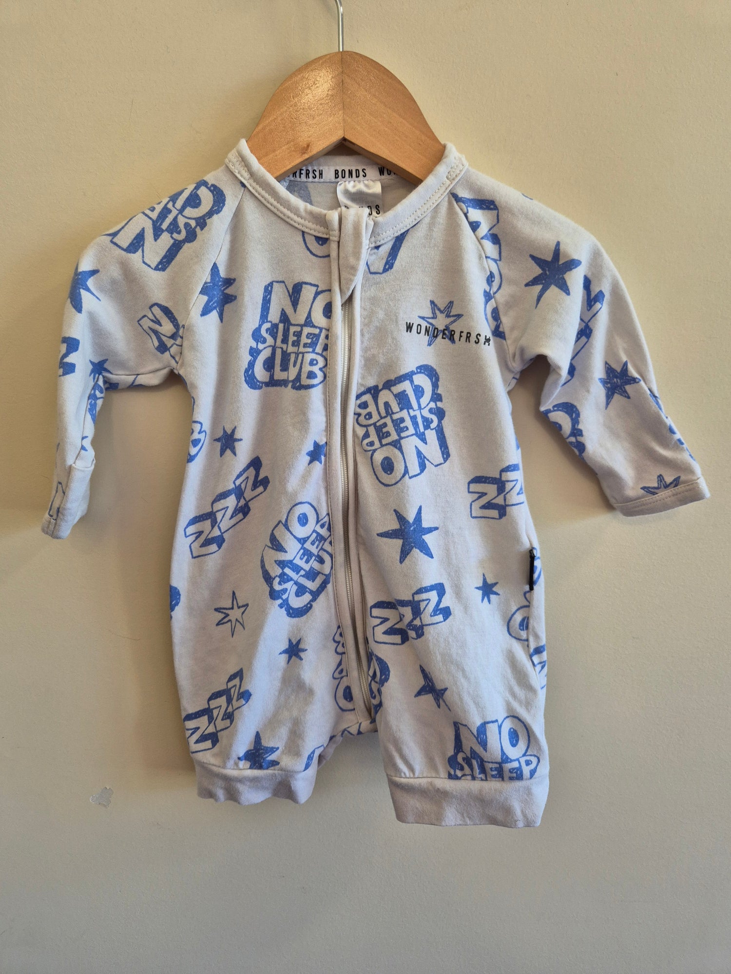 Bonds Wonderfresh Long Sleeve Romper Size 000