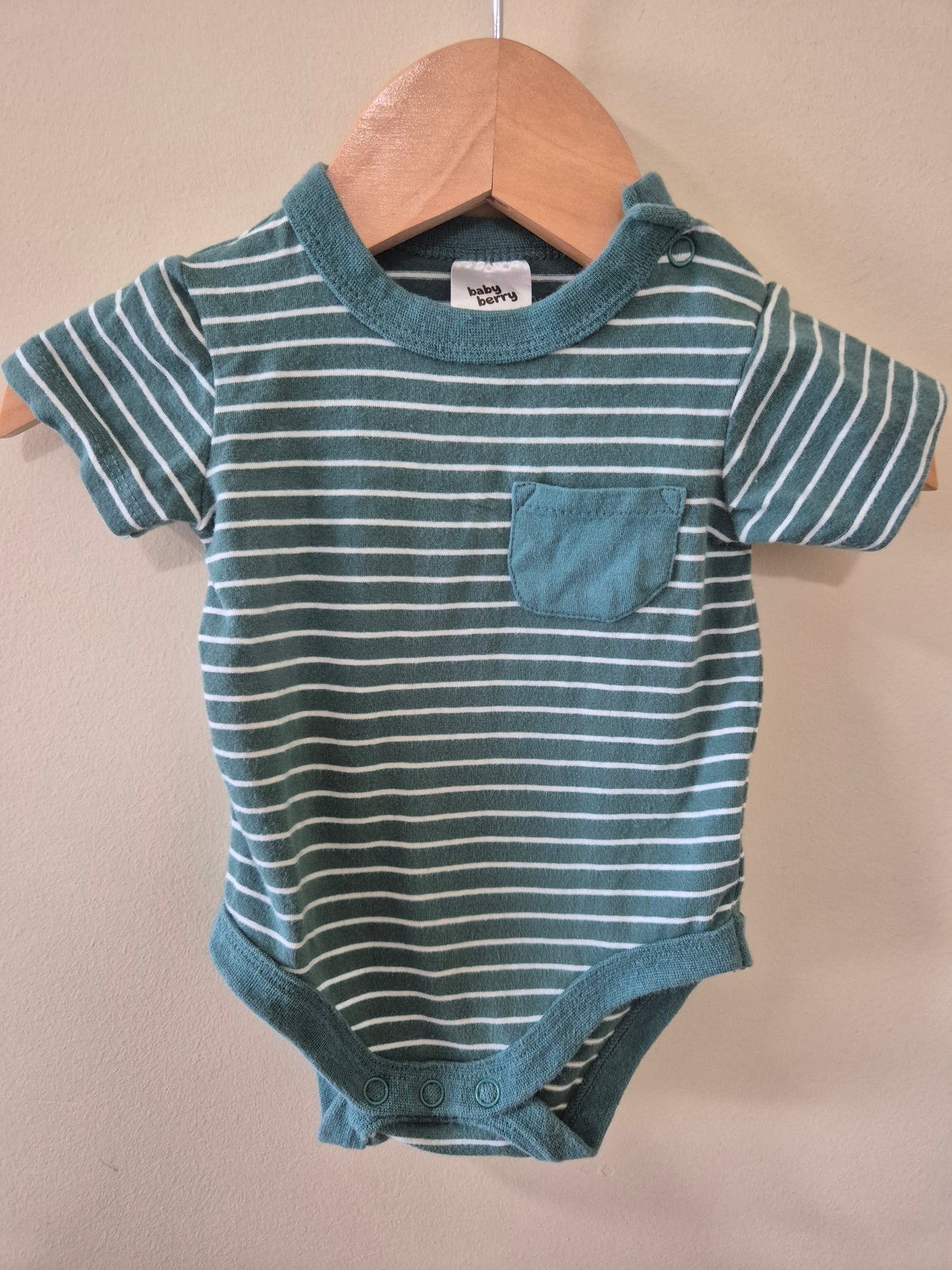 Baby Berry Striped Bodysuit Size 000