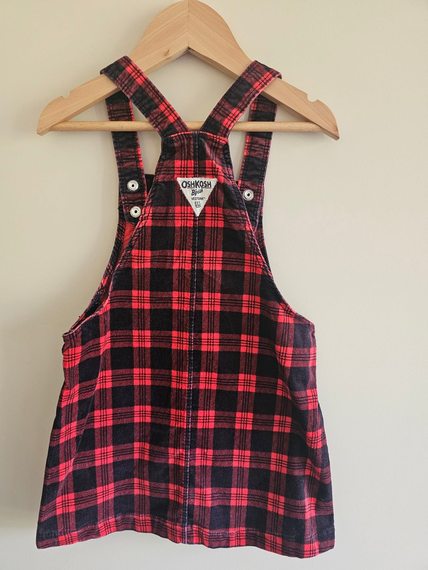 Osh Kosh B'gosh Plaid Pinafore Size 4T