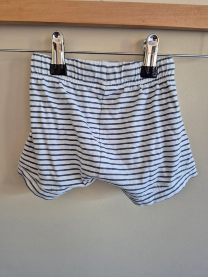 Baby Berry Striped Blue & White Shorts Size 000