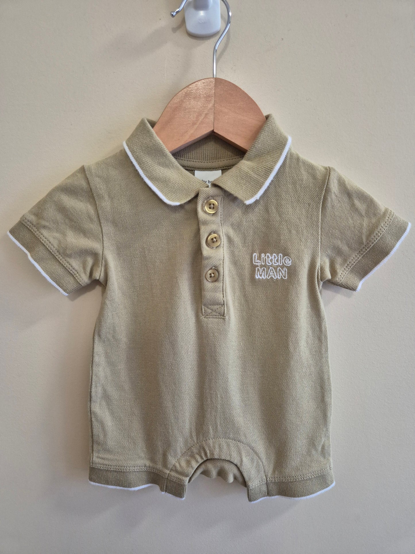 Baby Berry Polo Romper Size 0000