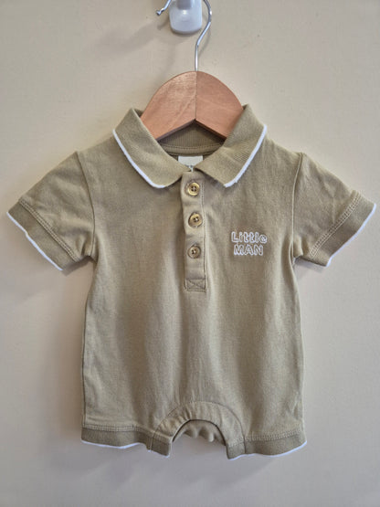 Baby Berry Polo Romper Size 0000