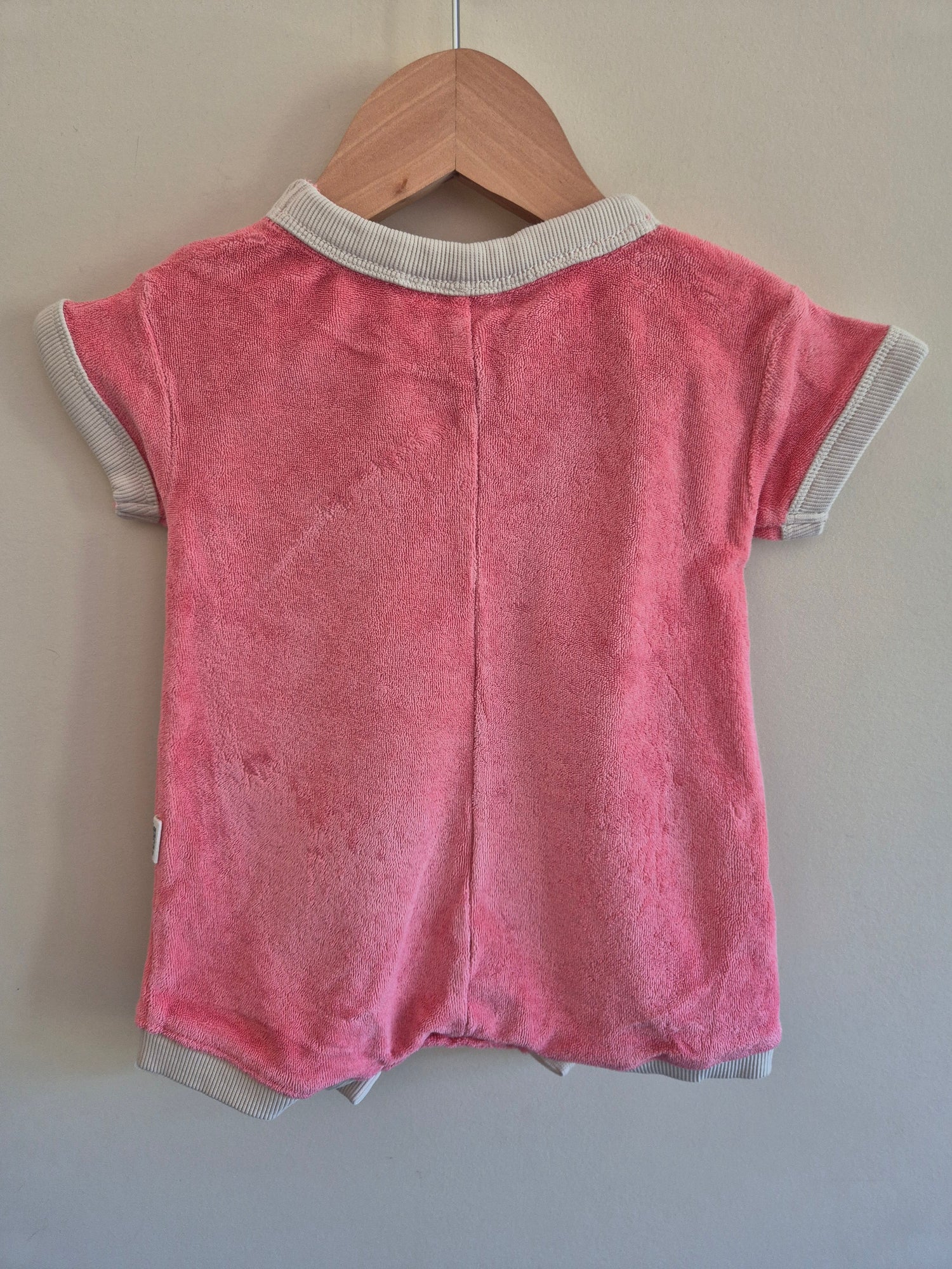 Bonds Pink Terry Towel Romper Size 000