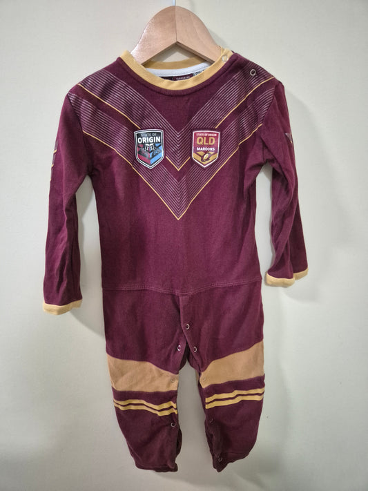 QLD State of Origin Onesie Size 2
