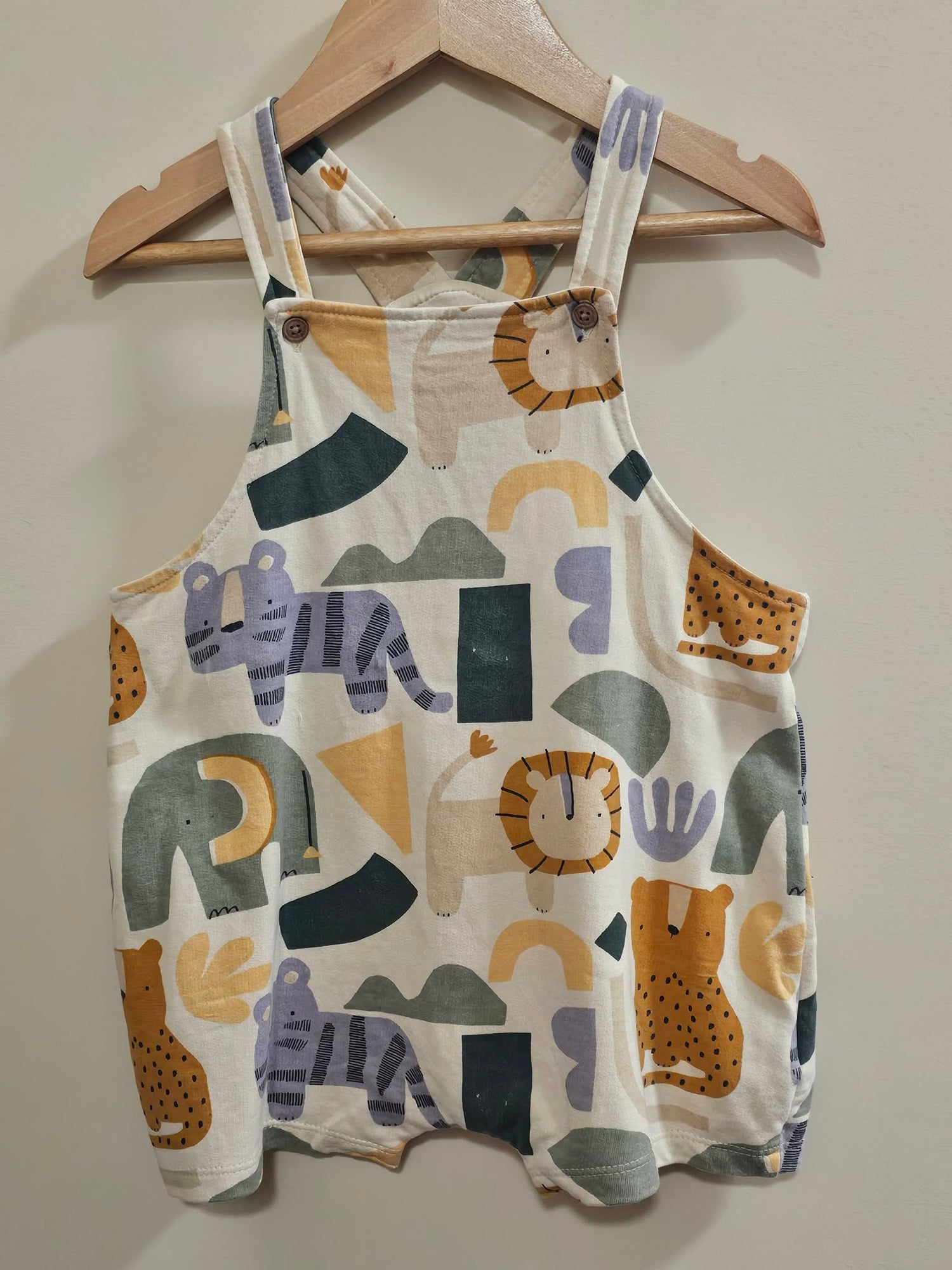 Next Baby Safari Animals Overalls Size 1