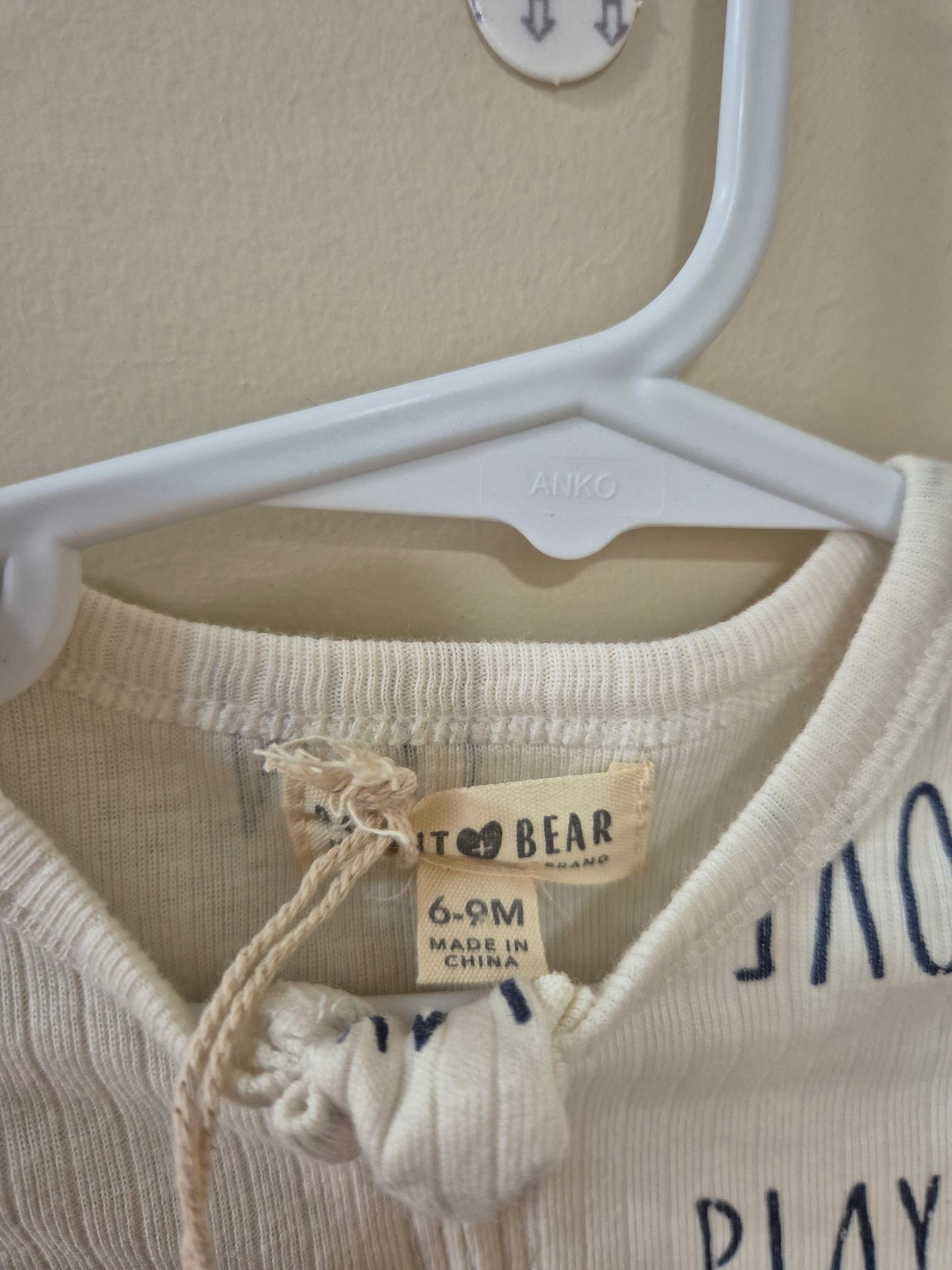 Rabbit + Bear Onesie - Size 6-9 months