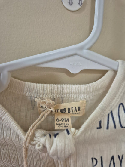 Rabbit + Bear Onesie - Size 6-9 months