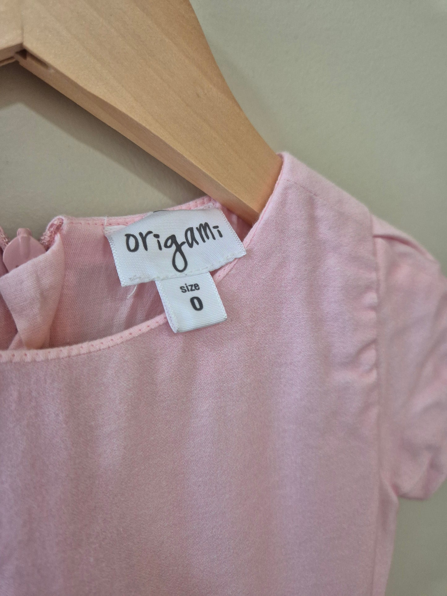 Origami Pink Petal Dress - Size 0