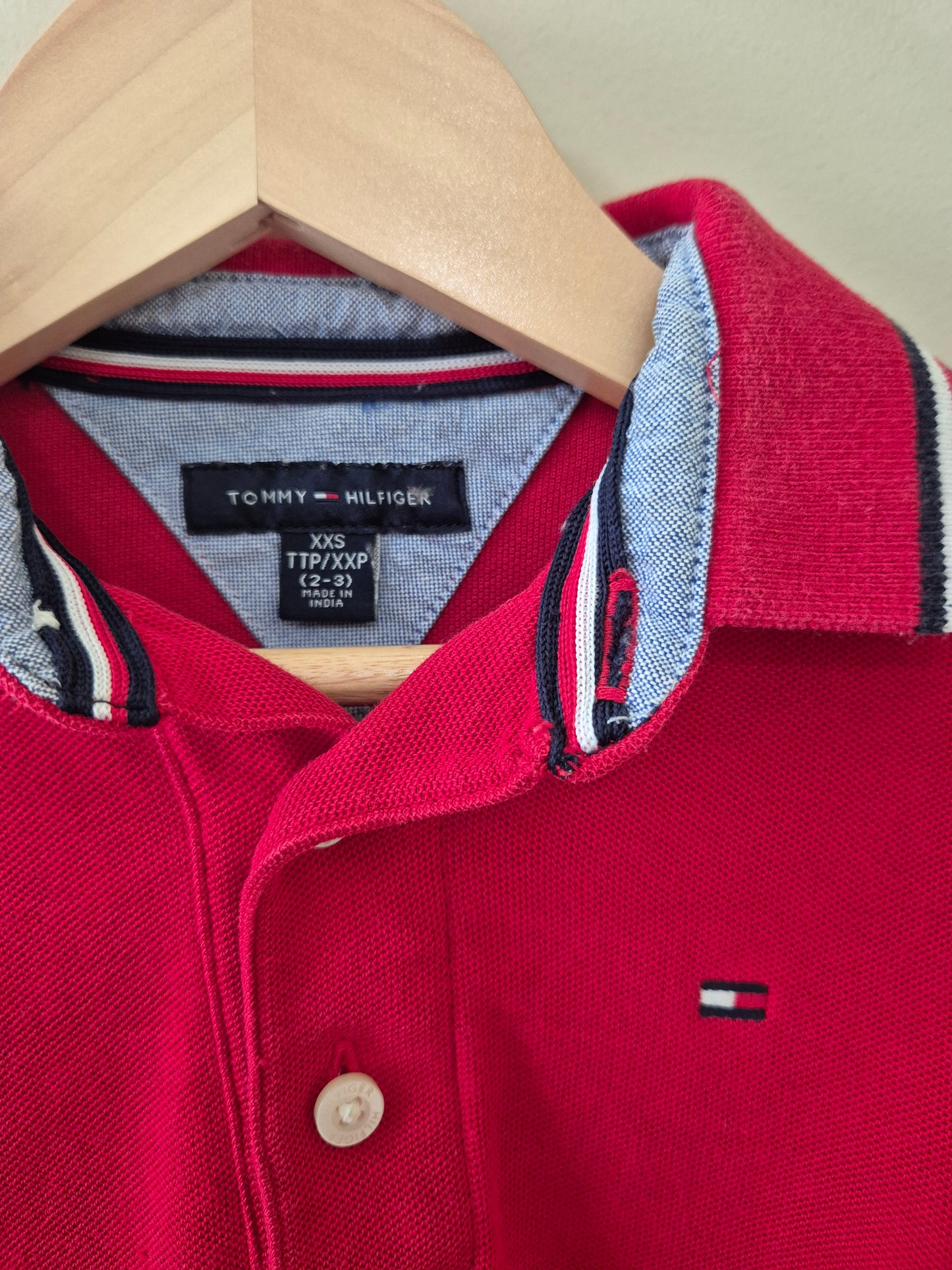 Tommy Hilfiger Red Polo - Size 2-3