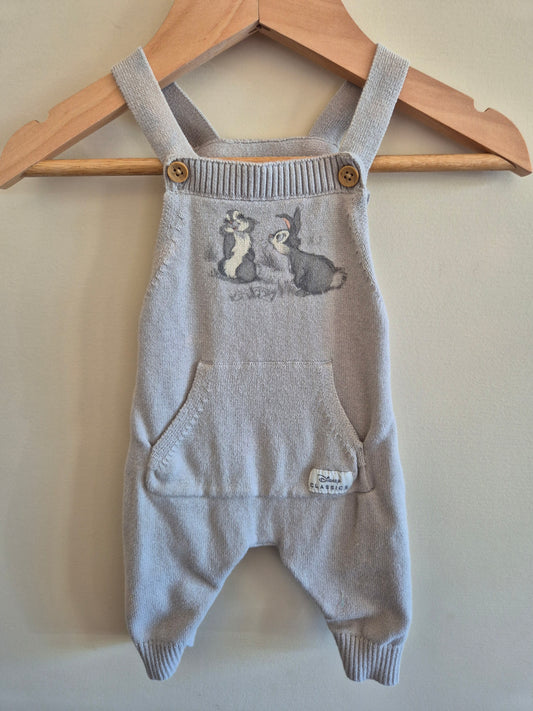 Thumper Disney Grey Overalls Size 00000-0000