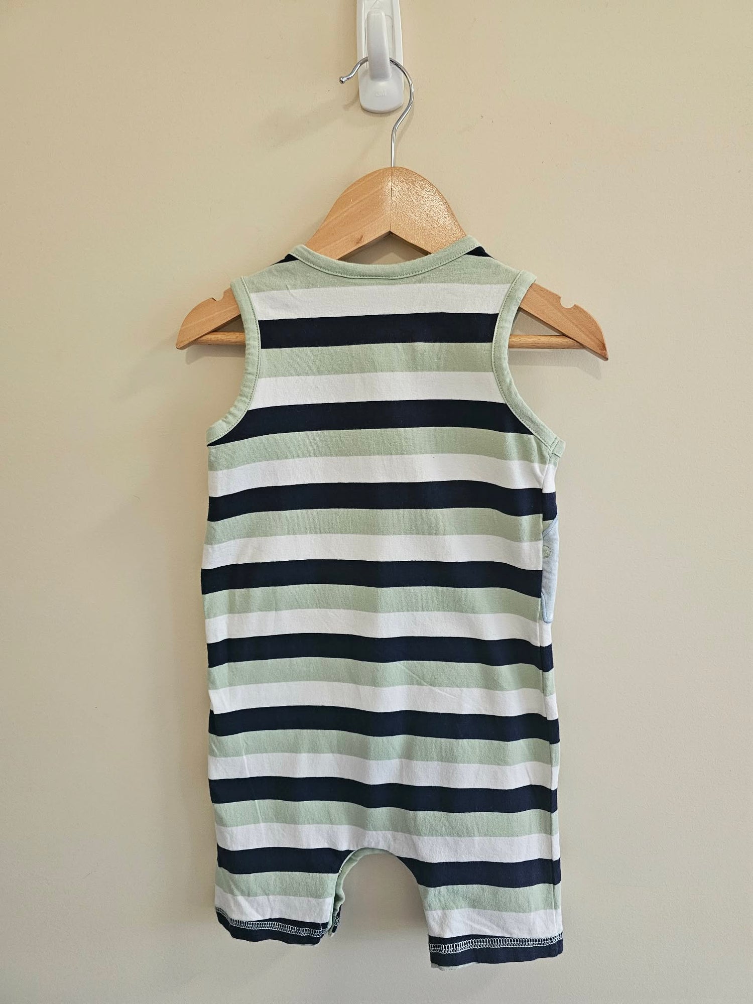 Sprout Dinosaur Striped Romper Size 2