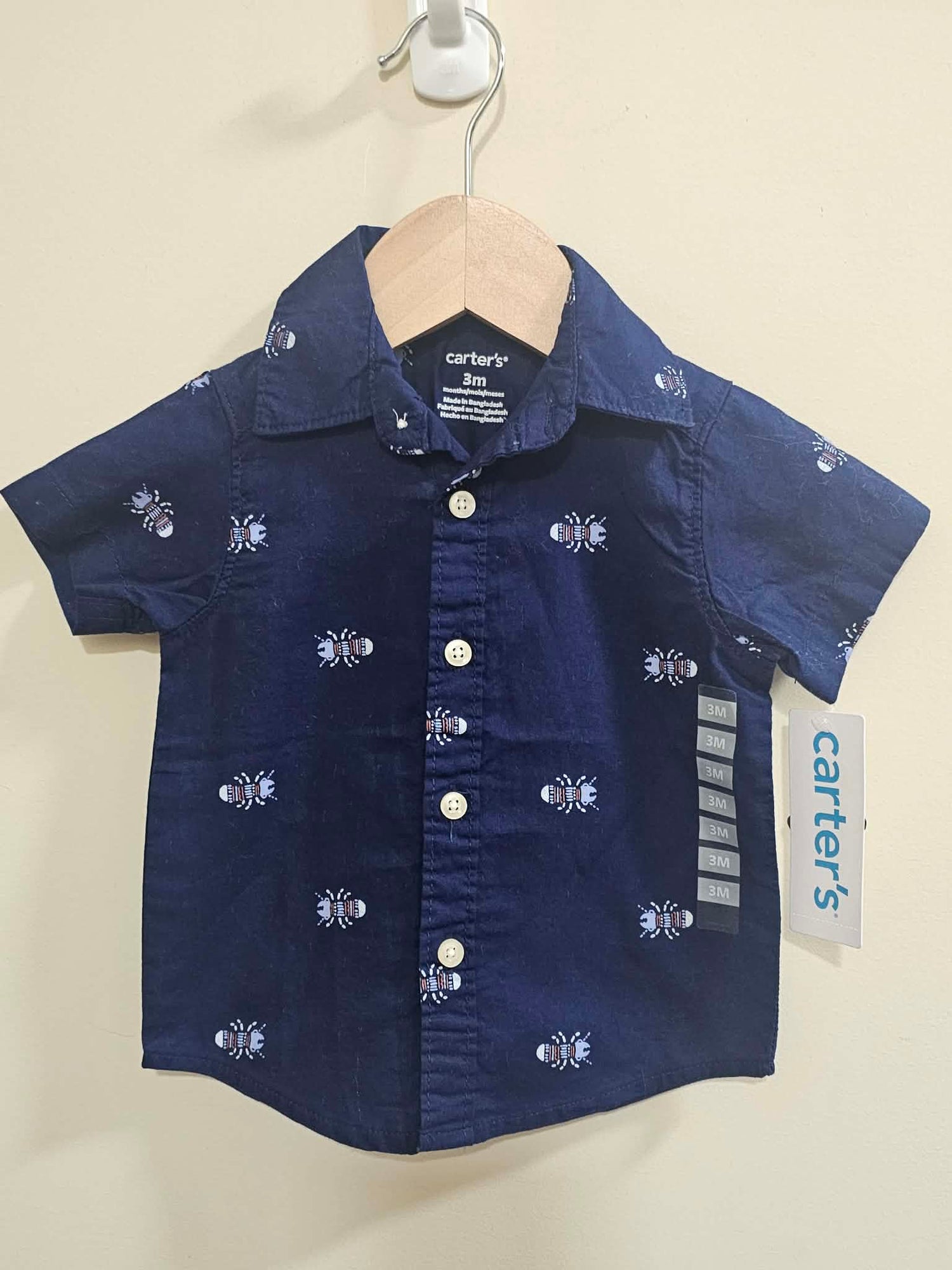 BNWT Carters Button Up Shirt Size 000