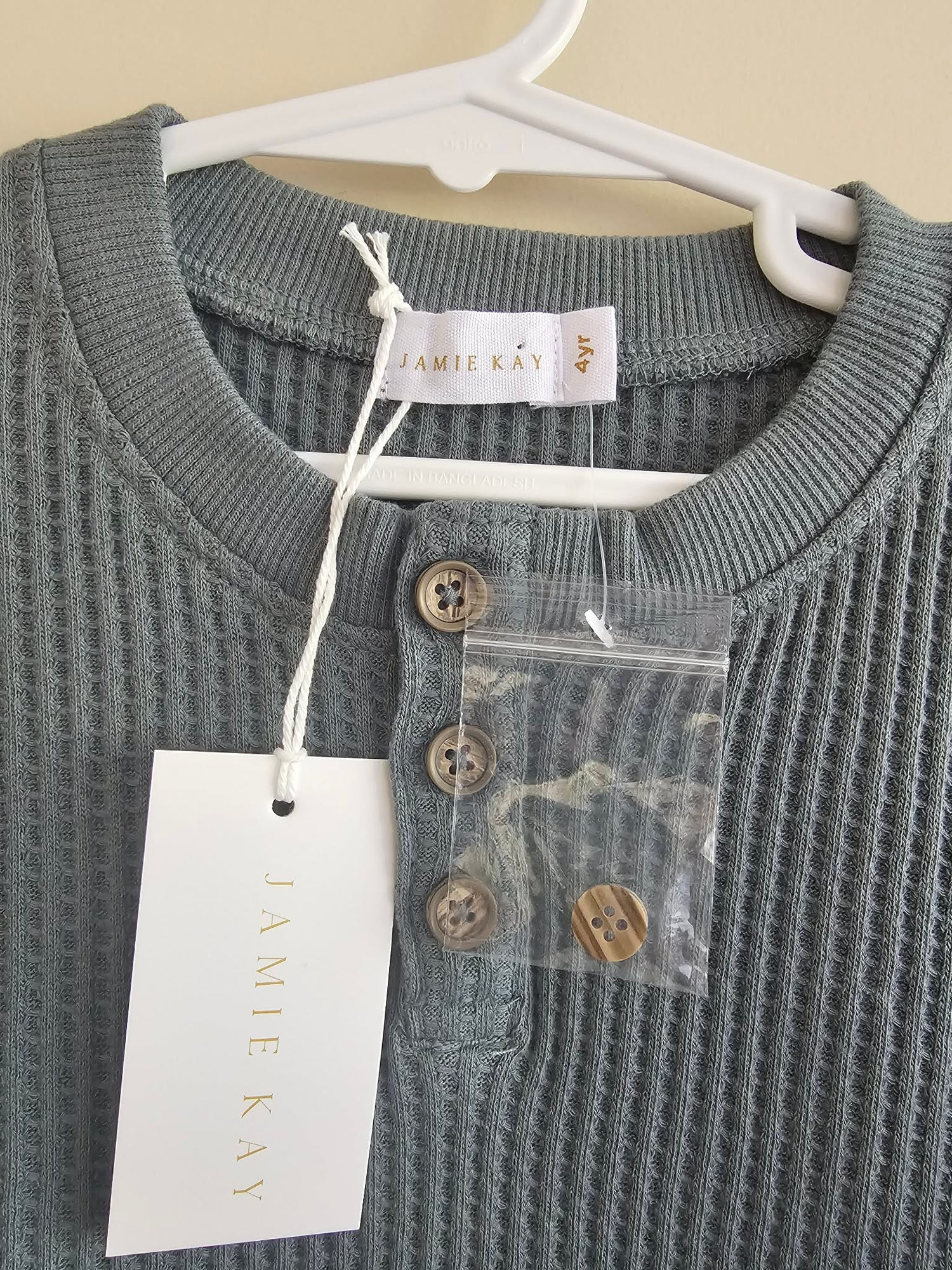 BNWT Jamie Kay Ribbed Shirt Size 4