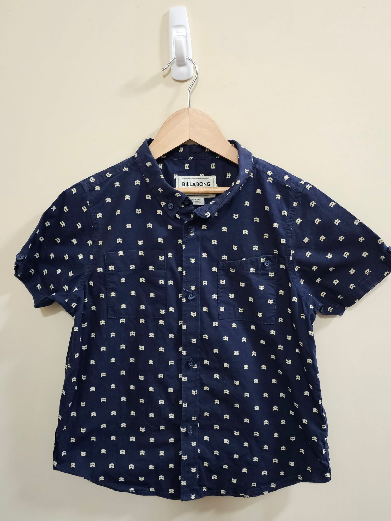 Billabong Button Up Shirt Size 8
