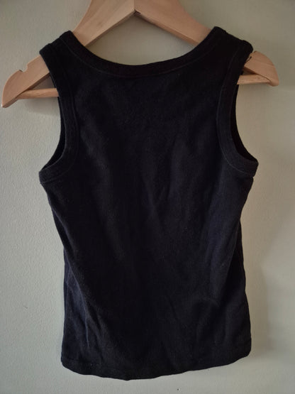 Tilt Black Singlet Size 6