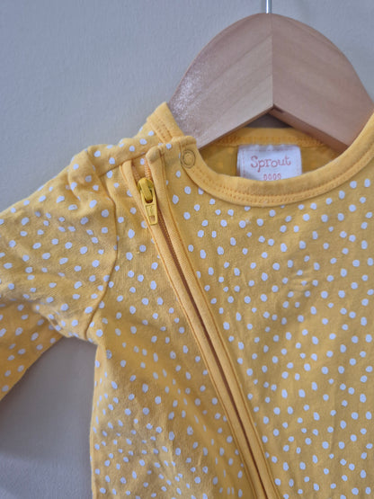 Sprout Yellow Onesie - 0000