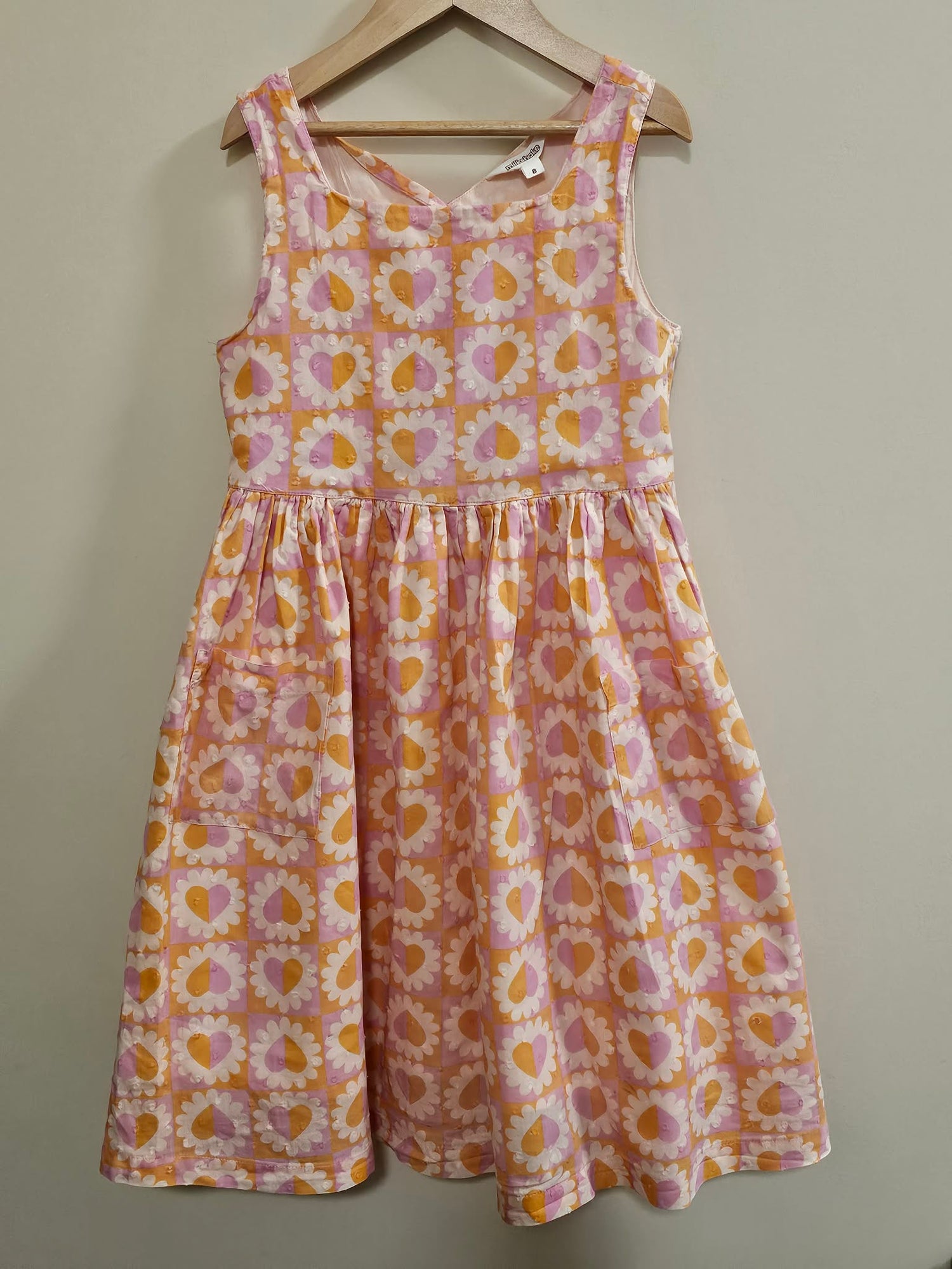 Milkshake Love Heart Dress Size 8