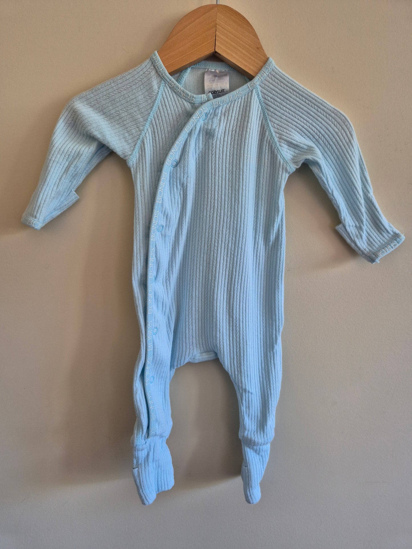 Bonds Cozysuit Light Blue Size 0000