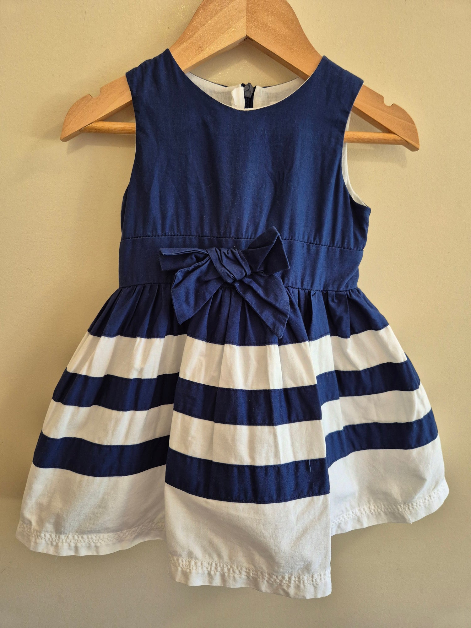 Minoti Navy & White Dress Size 0