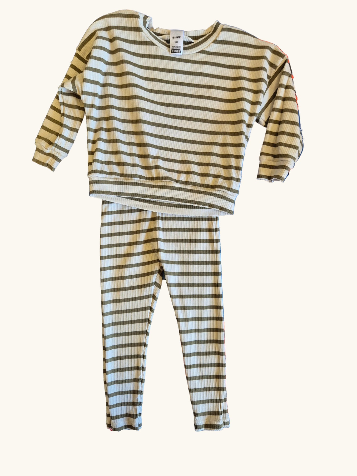 Bonds Striped Outfit Set Size 2