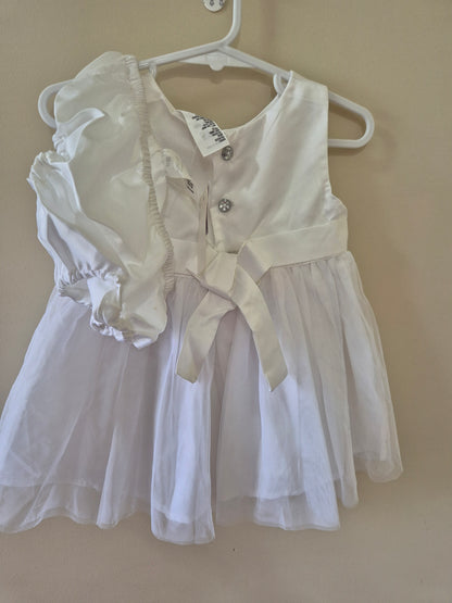 🤍 White Tulle Occasion Dress – Size 00