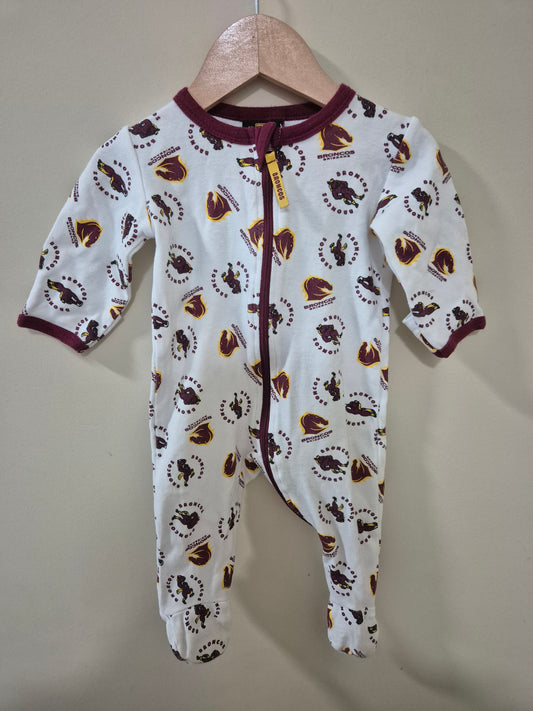 Broncos Rugby Union Onesie Size 00