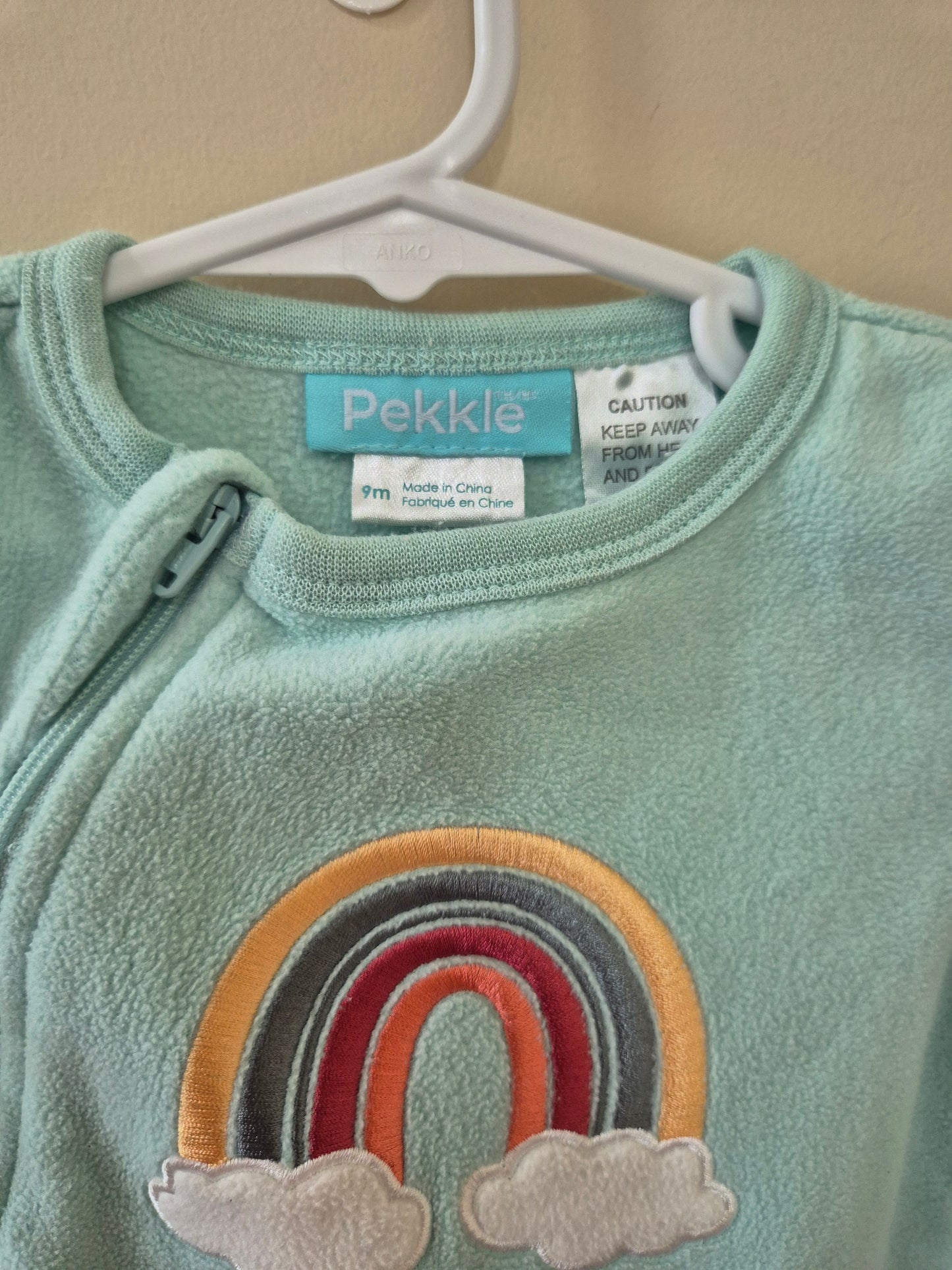 Pekkle Rainbow Onesie - Size 9months