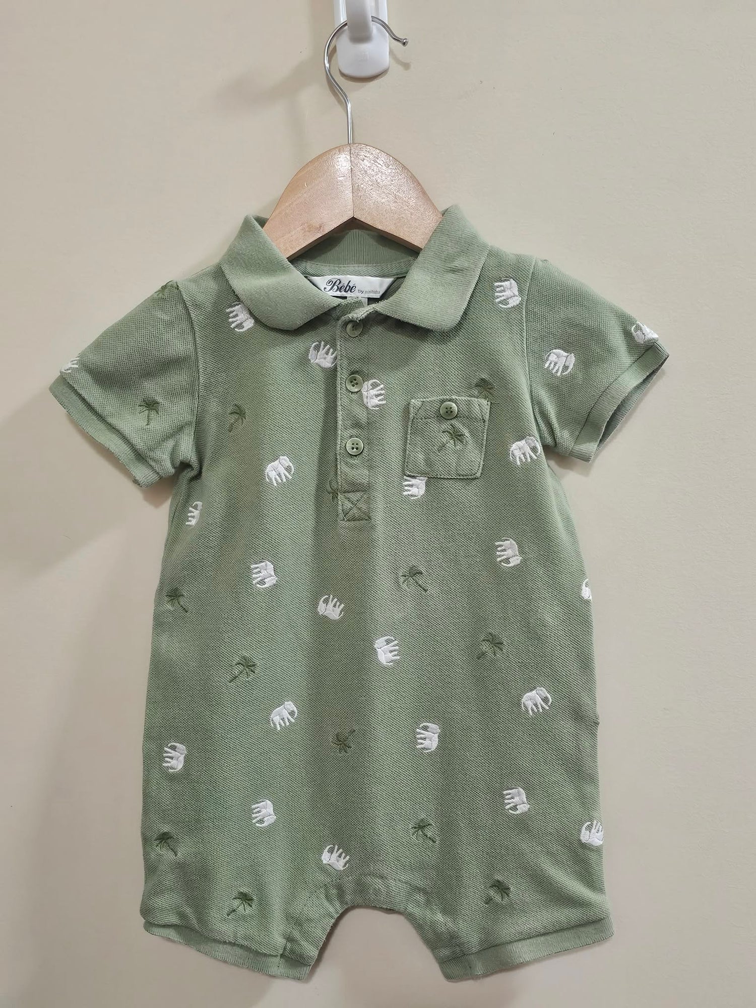 Bebè Polo Romper Size 1
