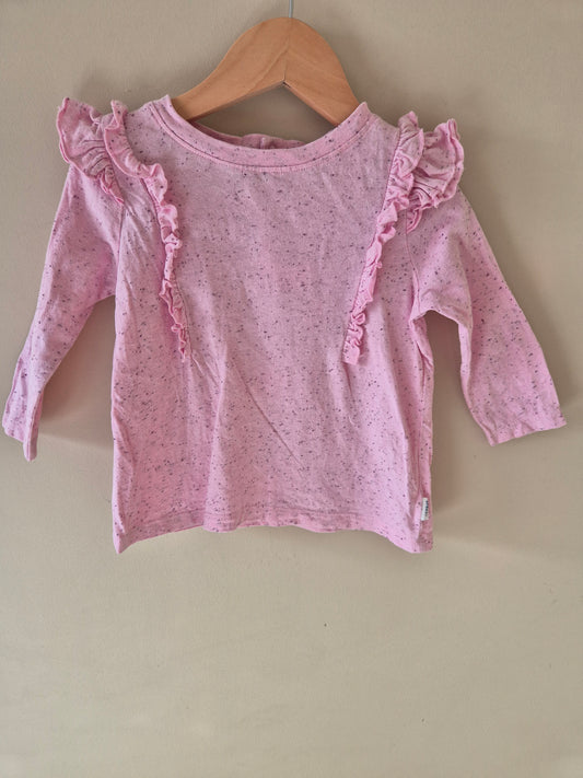 Sprout Speckled Pink Long Sleeve Shirt Size 0