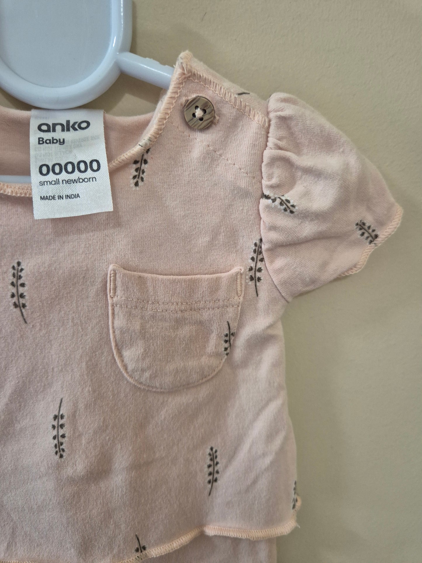 Tiny Baby Pink Bodysuit 🍃