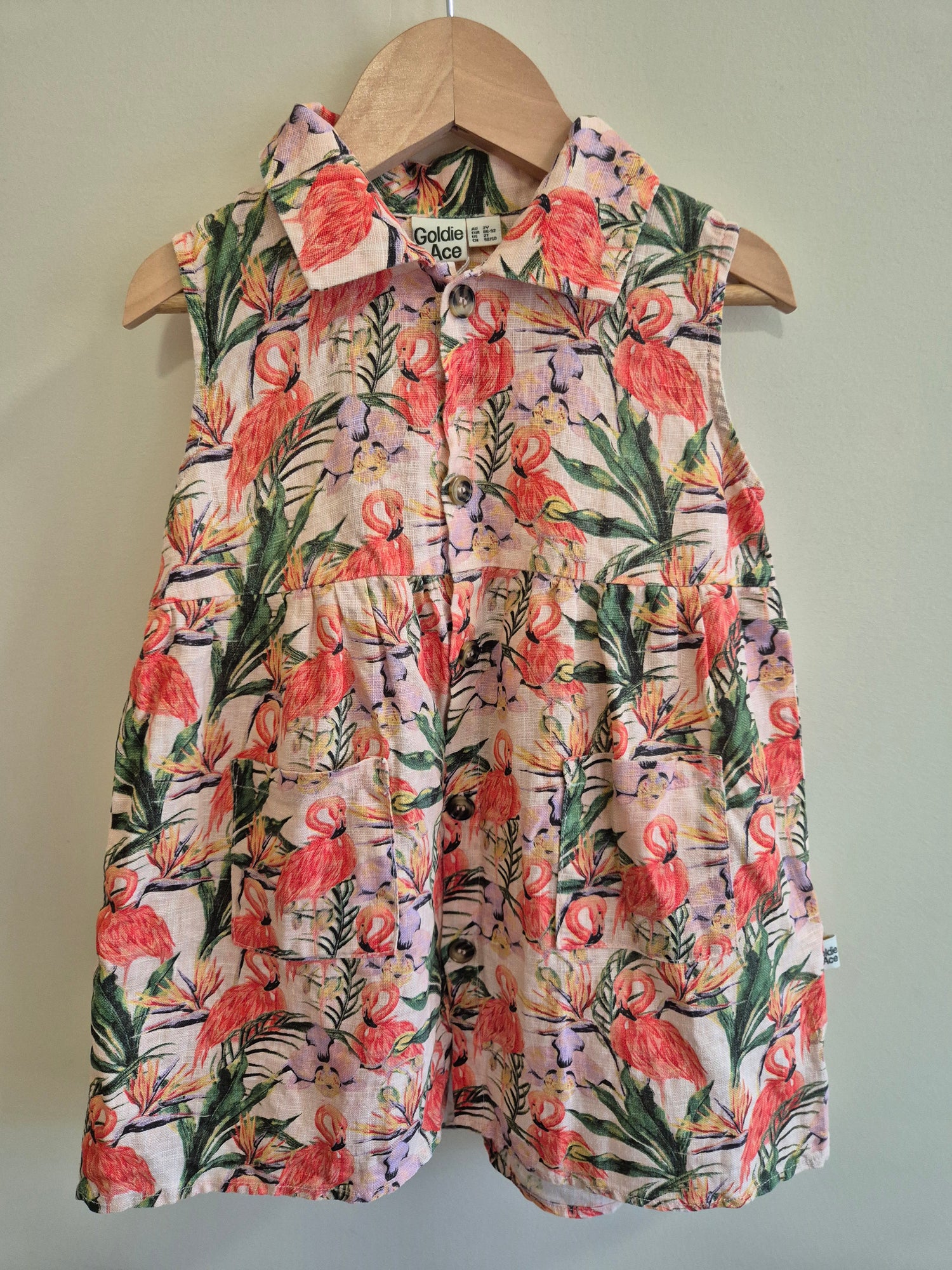 Goldie + Ace Flamingo Dress Size 2