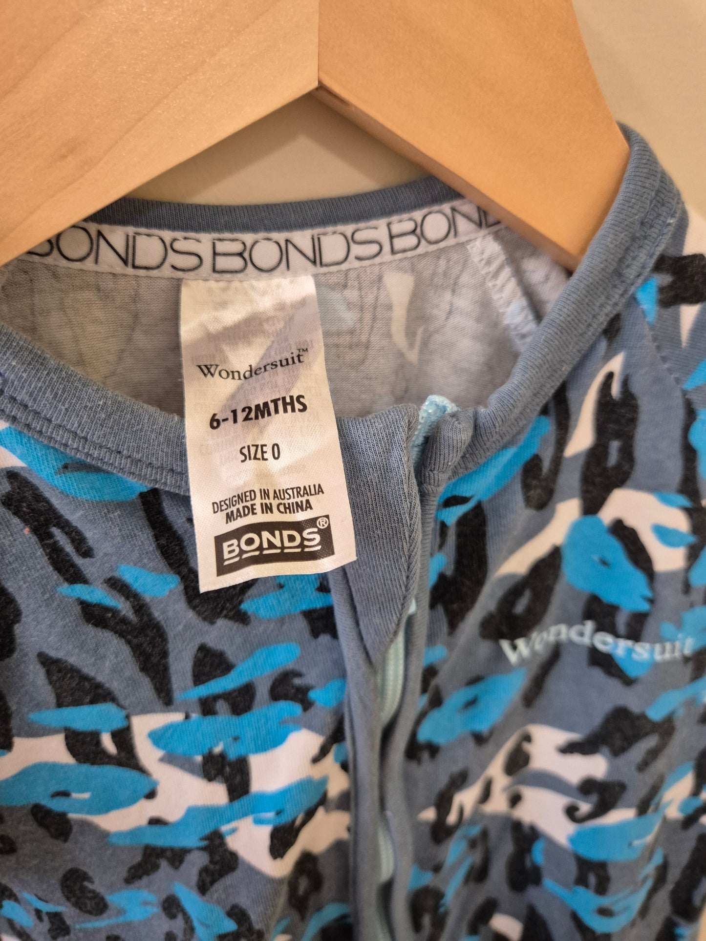 BONDS Blue Camouflage - Size 0