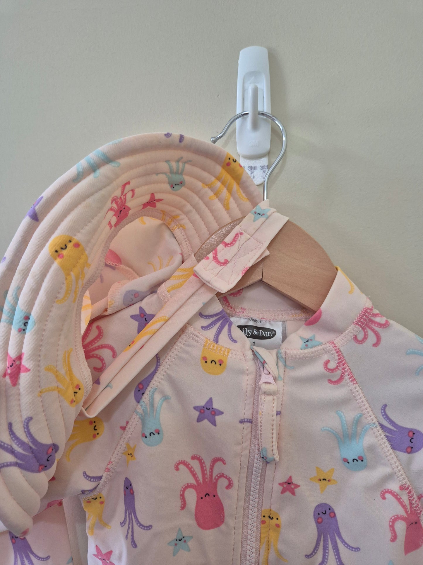 Lily & Dan Size 1 Octopus Swimwear Outfit Piece