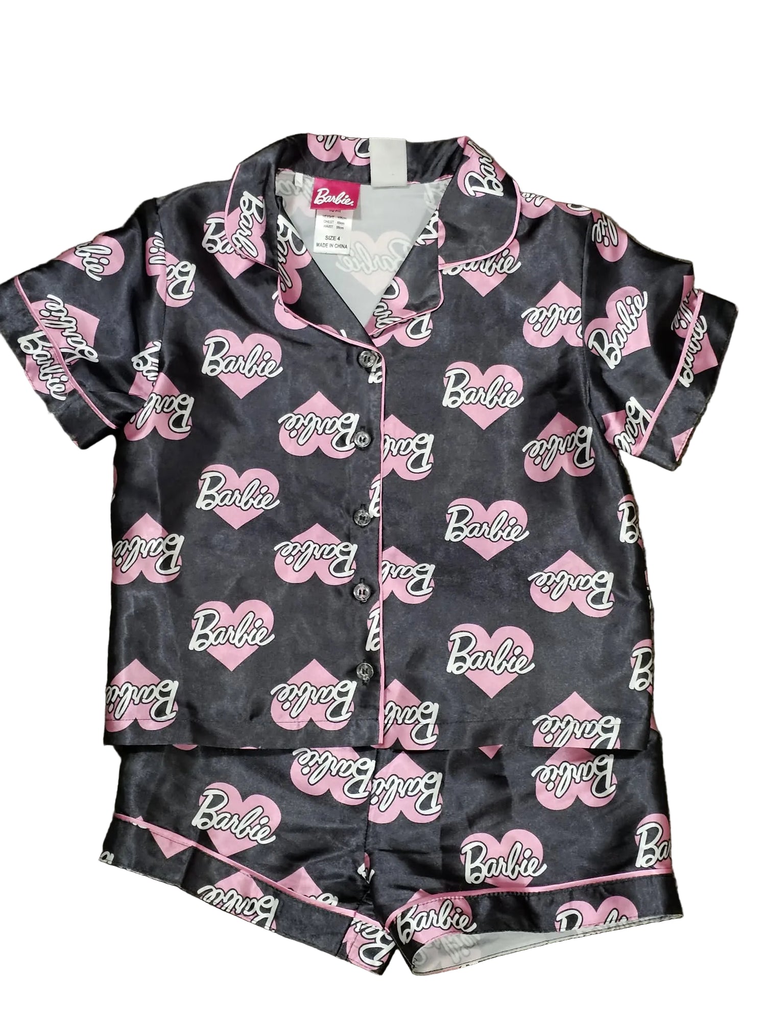 Barbie Satin Pyjama Set Size 4